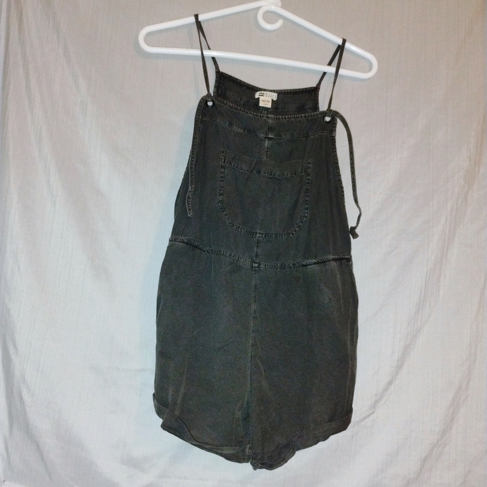 Women's Black Denim Overalls